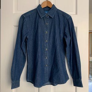 Port & Company® Long Sleeve Denim Shirt NWOT